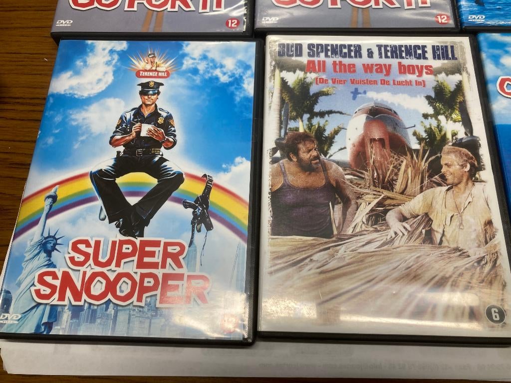 T.K. 11 Bud Spencer & Terrence Hill films op DVD zie lijst, Vanaf 9 jaar, Ophalen of Verzenden, Gebruikt, Actiekomedie