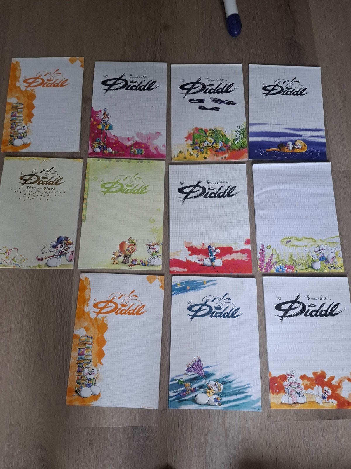 Oude Diddl blaadjes a4  - Diverse ontwerpen, Verzamelen, Ophalen of Verzenden, Diddl, Gebruikt, Papier, Kaart of Schrift