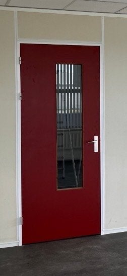 Binnendeur 93x211 met stalen kozijn, Doe-het-zelf en Verbouw, Deuren en Horren, Ophalen, Gebruikt, 80 tot 100 cm, Binnendeur