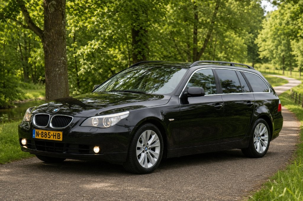 BMW 5-Serie 2.5 I 525 Touring AUT 2005 Ideale vakantieauto!, Auto's, BMW, Automaat, Automatische klimaatregeling, Achterwielaandrijving