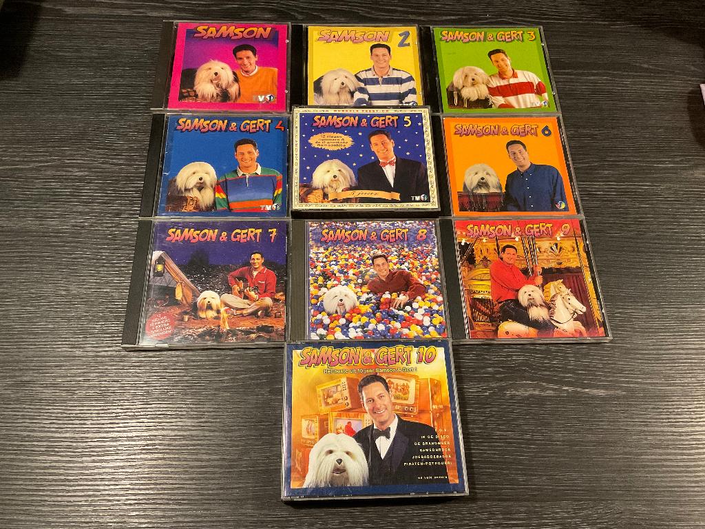 Cd’s Samson en Gert Studio 100 Nrs. 1 2 3 4 5 6 7 8 9 en 10, Ophalen of Verzenden, Gebruikt, Muziek