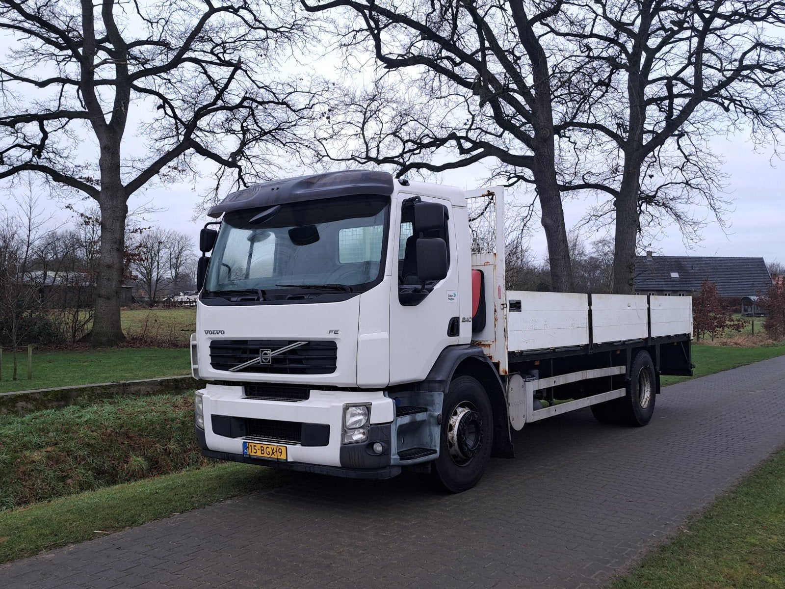 volvo fe bakwagen bj 2008, Stof, Airconditioning, Wit, Grijs