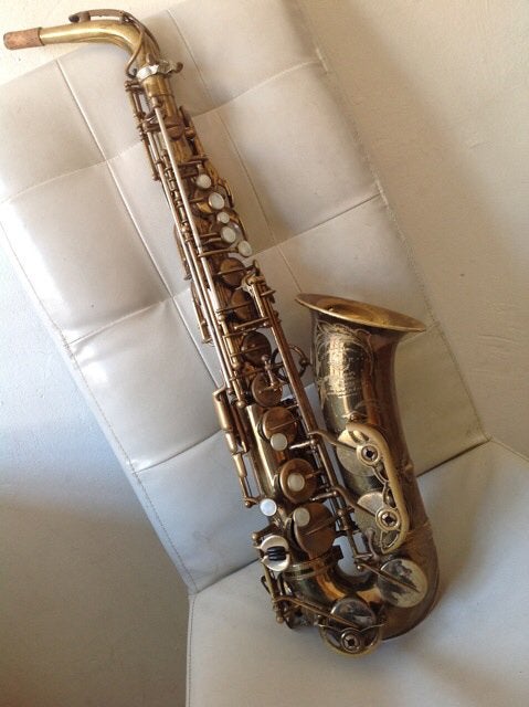 Selmer Paris SBA alt sax zeer goed 53302, Ophalen, Gebruikt, Alt, Met koffer