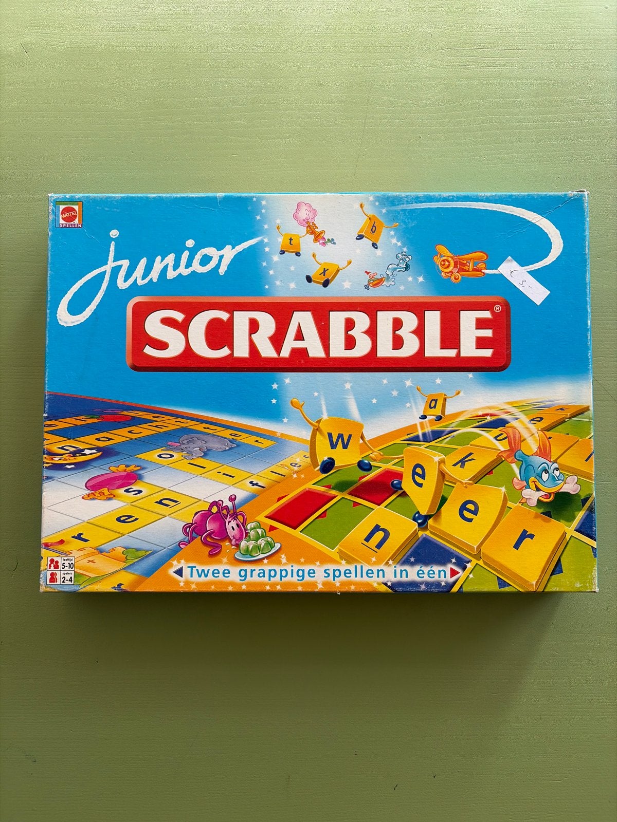 Junior Scrabble - Leerzaam Woordspel voor Kinderen, Ophalen of Verzenden, Gebruikt, Taal en Lezen