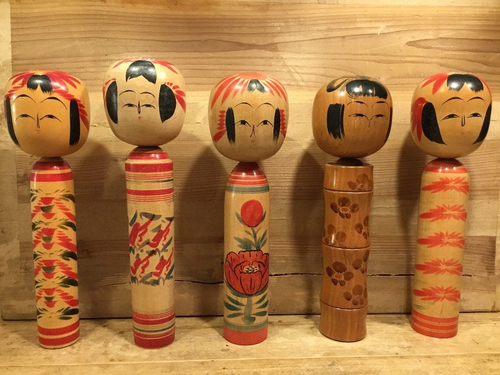 Japanse kokeshi poppen (€25 p/s, prijs is incl verzending), Hout, Handgemaakt, Ophalen of Verzenden, Japan
