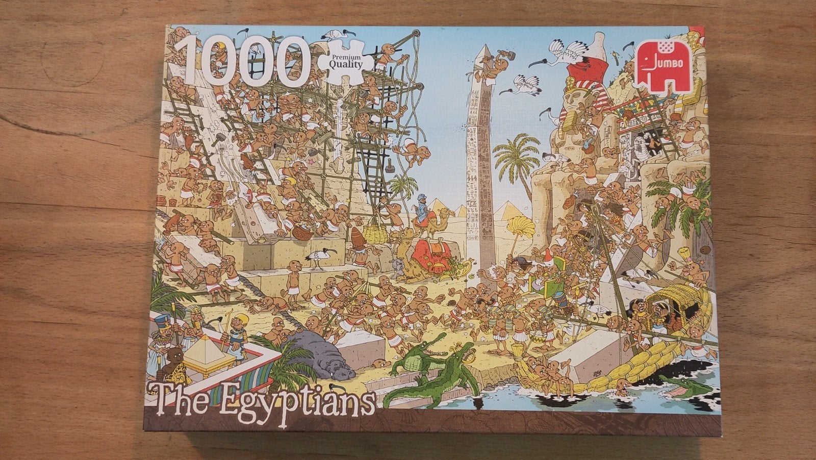 Jumbo Legpuzzel 'The Egyptians' - 1000 stukjes, Ophalen of Verzenden, 500 t/m 1500 stukjes, Zo goed als nieuw, Legpuzzel