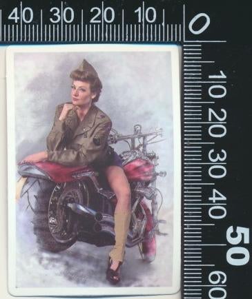 Sticker: Vintage Pin Up Girl (81), Verzamelen, Stickers, Ophalen of Verzenden, Zo goed als nieuw, Bedrijf of Vereniging