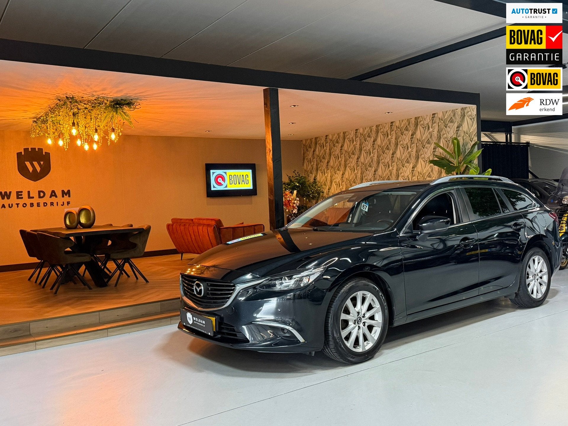 Mazda 6 Sportbreak 2.0 SkyActiv-G 165 Skylease+|Keyless|Stoe, Auto's, Stof, Gebruikt, 4 cilinders, Met garantie (alle)