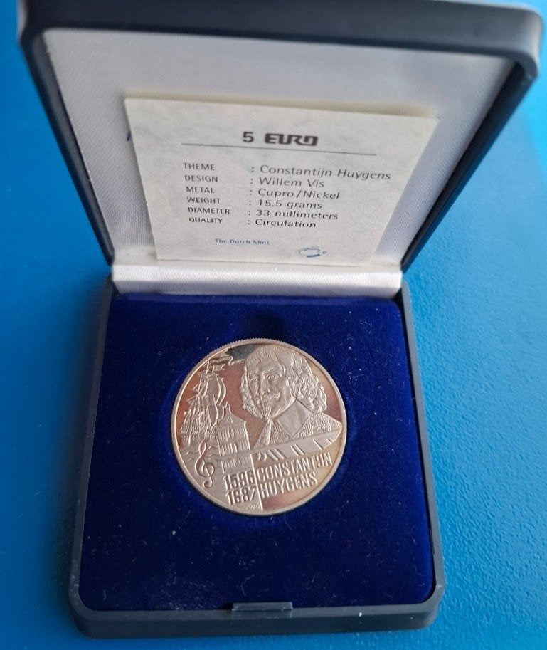 Nederland 5 Euro 1996 "Constantijn Huygens”, Verzenden, Overige materialen, Nederland