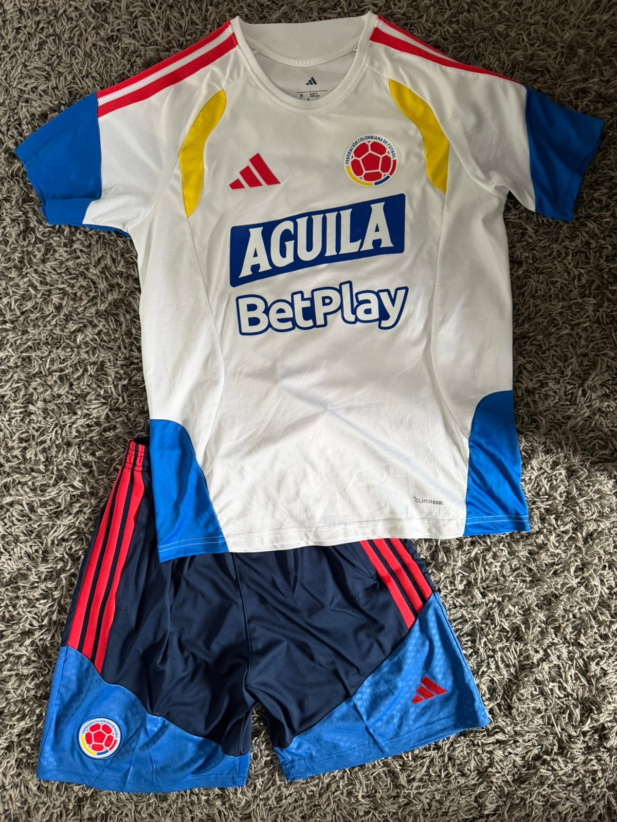 Colombia Spelers versie Trainingsset 26/27 maat M, Sport en Fitness, Ophalen of Verzenden, Zo goed als nieuw, Shirt