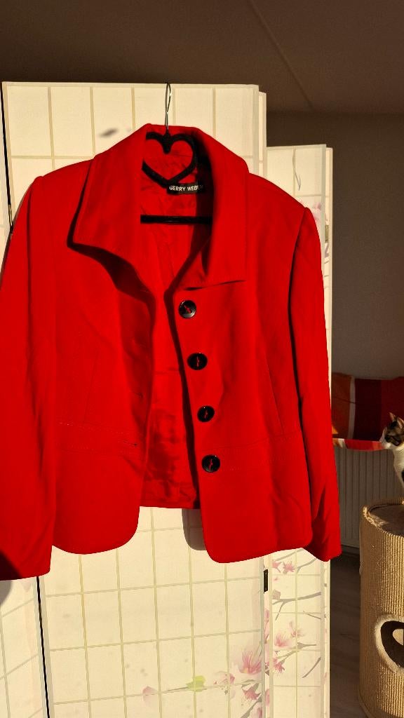 Rode blazer Gerry Weber, Maat 38/40 (M), Ophalen of Verzenden, Jasje, Gedragen
