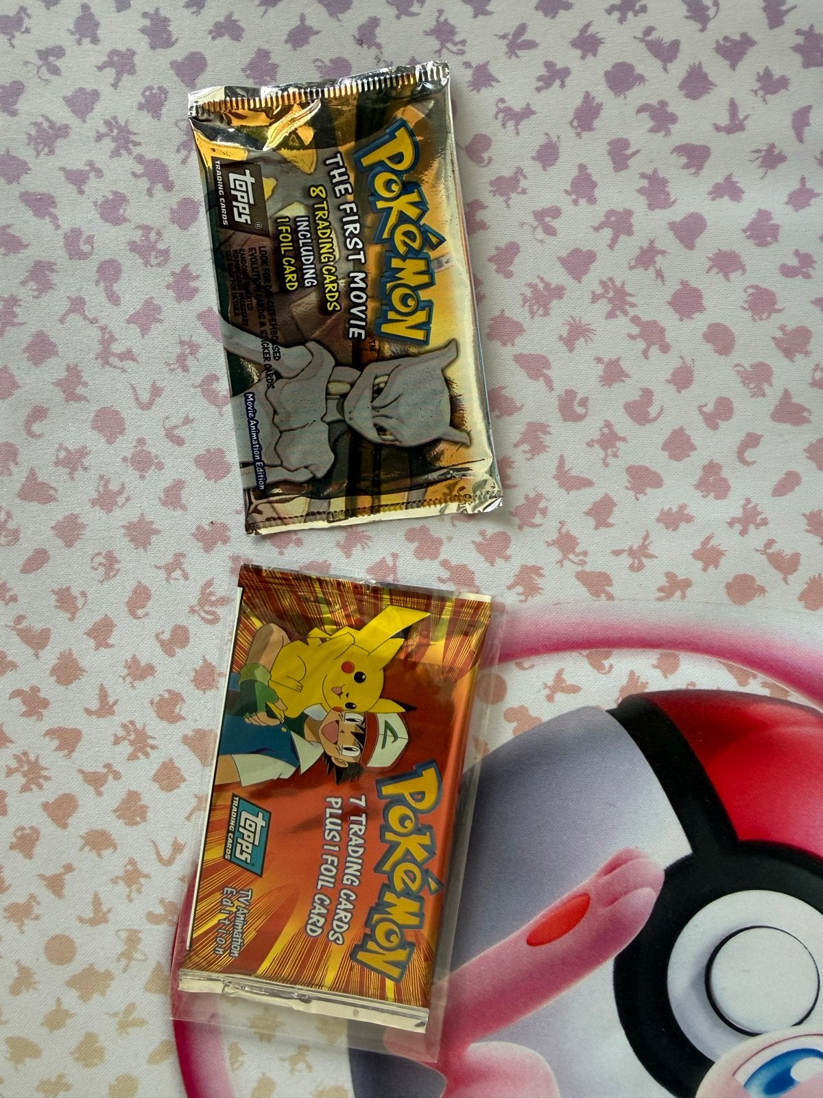 Pokémon Topps The First Movie & TV Animation Booster Packs, Ophalen of Verzenden, Nieuw, Booster, Foil
