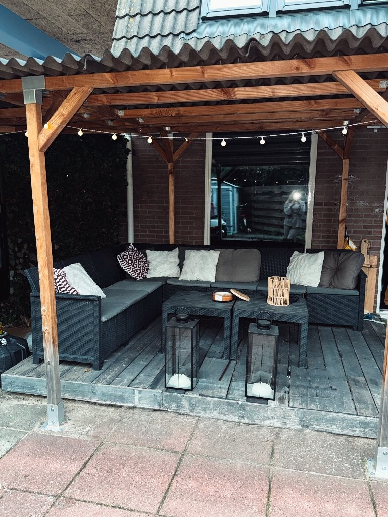 Tuin loungebank, Ophalen, Gebruikt, Kunststof