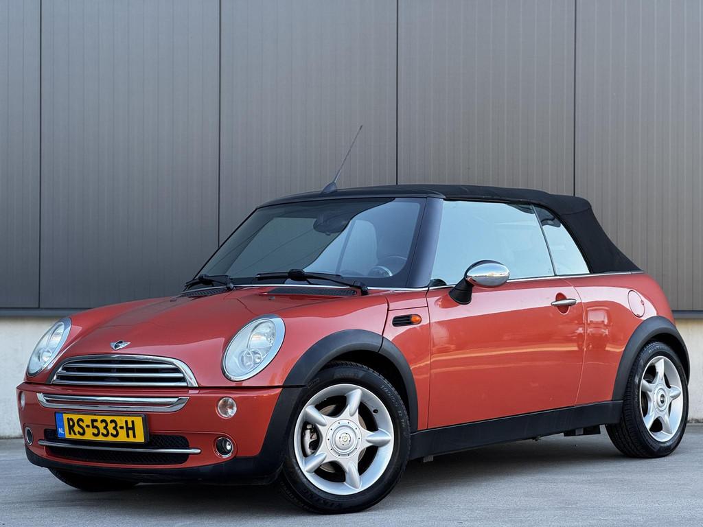 Mini Mini Cabrio 1.6 One / Nette staat / Windscherm / Goed o, Auto's, Gebruikt, Zwart, Cabriolet, 4 stoelen