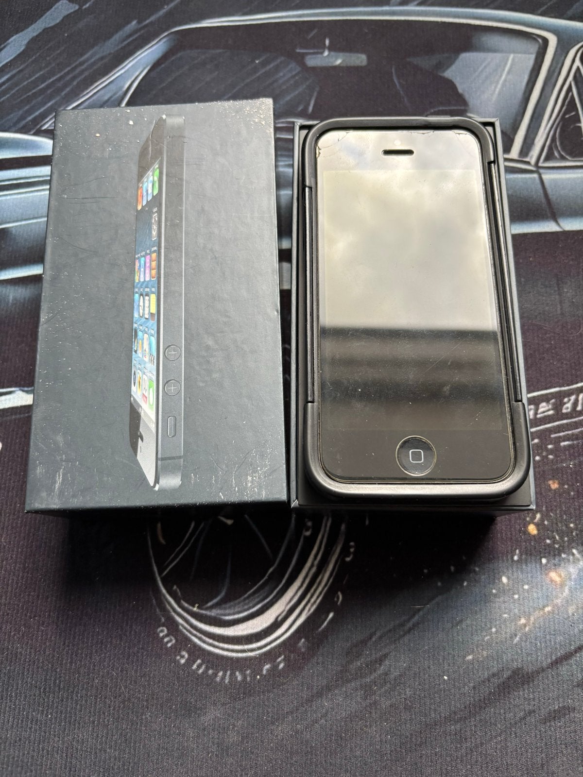 iPhone 5 32GB met screenprotector en hoes, IPhone 5, Zwart, 32 GB, Ophalen of Verzenden