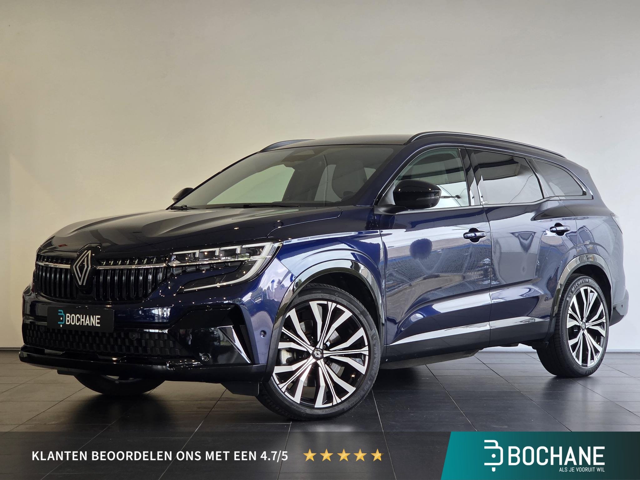 Renault Espace E-Tech full hybrid 200 iconic 7p. TREKHAAK l, Gebruikt, 1199 cc, Blauw, 7 stoelen