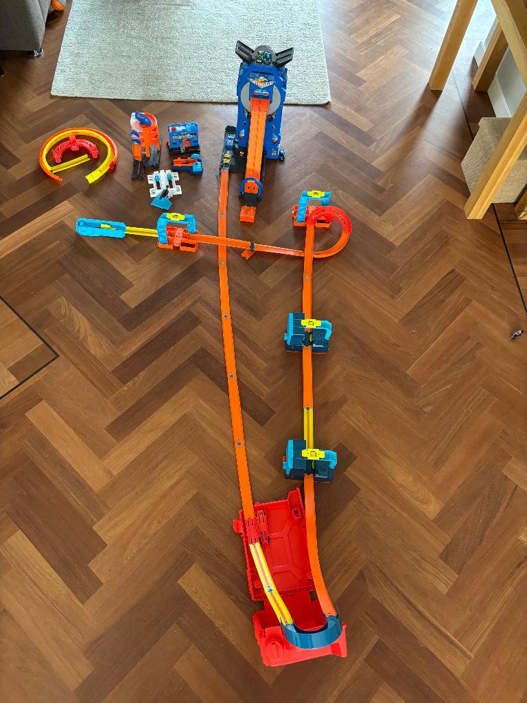Hot Wheels set, Ophalen, Racebaan, Zo goed als nieuw, Hot Wheels