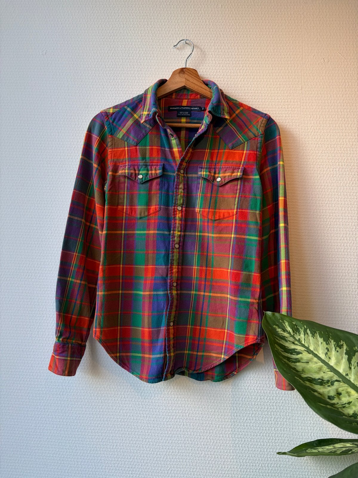 Ralph Lauren Sport Geruite Blouse - Dames maat S, Meerkleurig, Ophalen of Verzenden, Zo goed als nieuw, Lange mouw