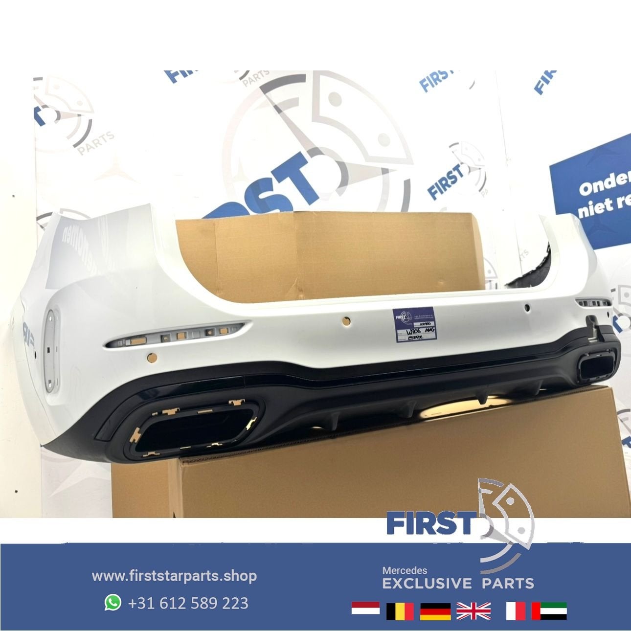 W206 ESTATE AMG BUMPER + DIFFUSER A2068850703 ACHTERBUMPER S, Gebruikt, -, Ophalen of Verzenden, Achter