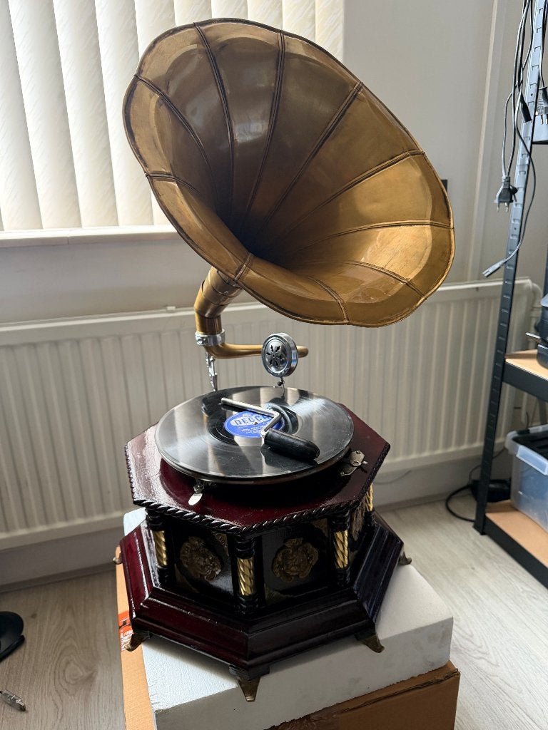 Oude Retro Grammofoon Platenspeler 78RPM, Ophalen, Zo goed als nieuw, Overige merken