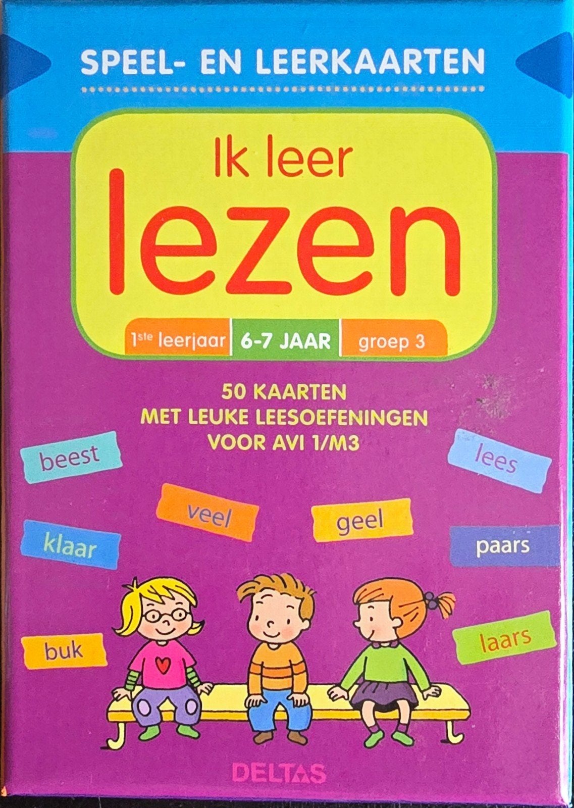 Ik leer lezen - Speel- en leerkaarten (Deltas), Ophalen of Verzenden, Zo goed als nieuw, Alja Versprille, 6 tot 12 maanden