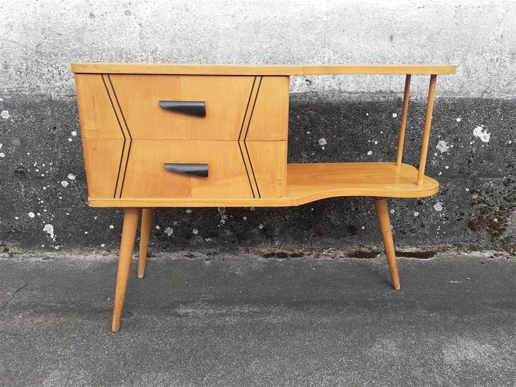 Wandkastje '60s ( Retro/Vintage/Design ), Huis en Inrichting, Kasten | Wandmeubels, Ophalen, Gebruikt, Minder dan 150 cm, Minder dan 100 cm