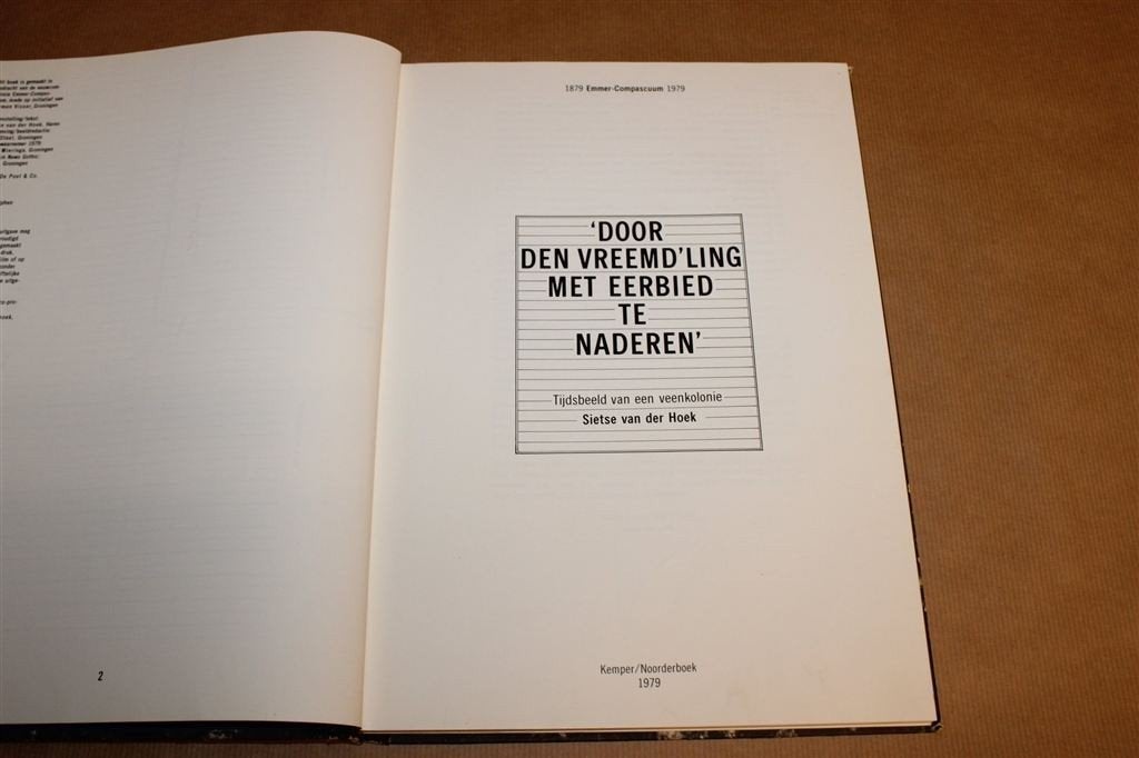 Emmer-Compascuum — Tijdsbeeld Veenkolonie, Fotoboek [1979], Ophalen of Verzenden, Gelezen