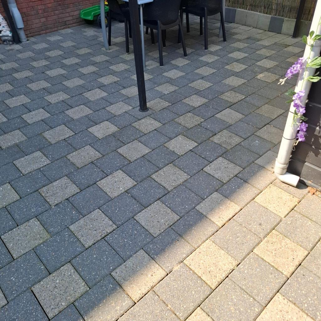 dubbelklinkers - grijs/antraciet 8cm - ca. 30 m², Tuin en Terras, Tegels en Klinkers, Ophalen, Gebruikt, Overige typen, 10 m² of meer