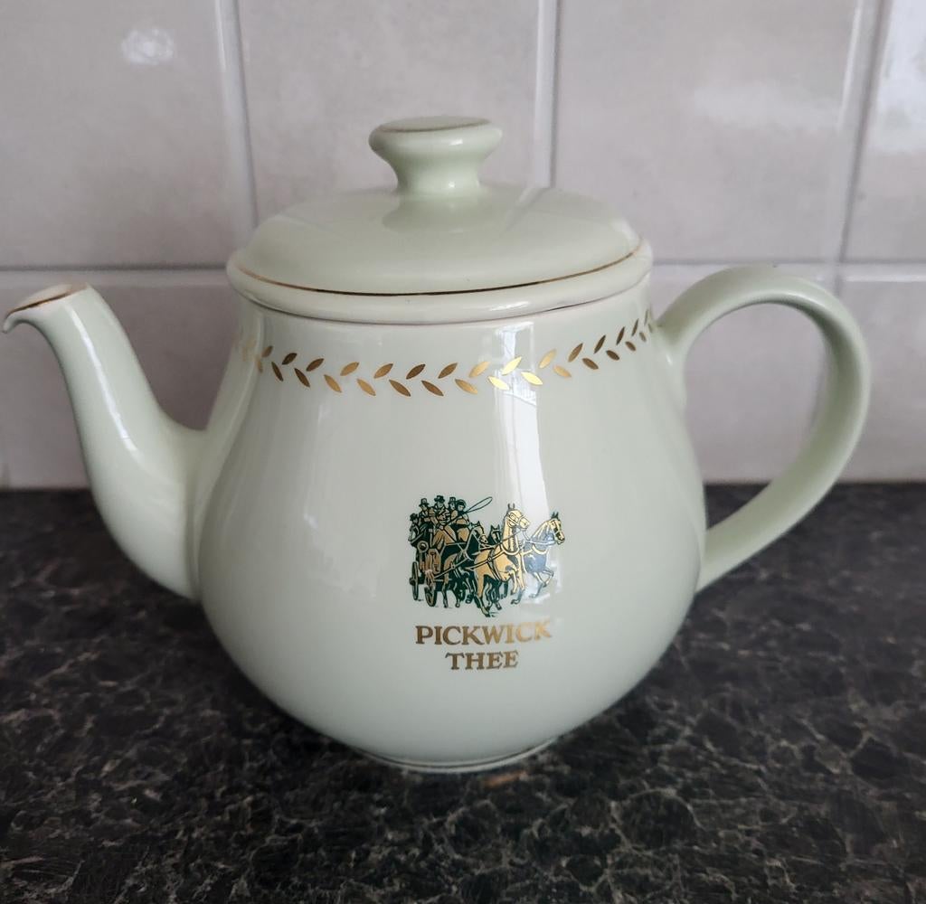 Vintage Pickwick Theepot Douwe Egberts - Zeer Goede Staat, Ophalen of Verzenden