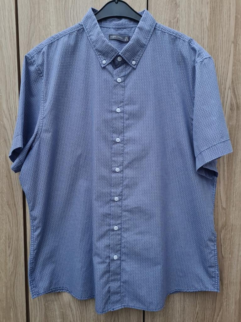 NIEUW Angelo Litrico korte mouw overhemd XXL patroontje, Kleding | Heren, Grote Maten, Ophalen, Nieuw, Blauw, Overhemd