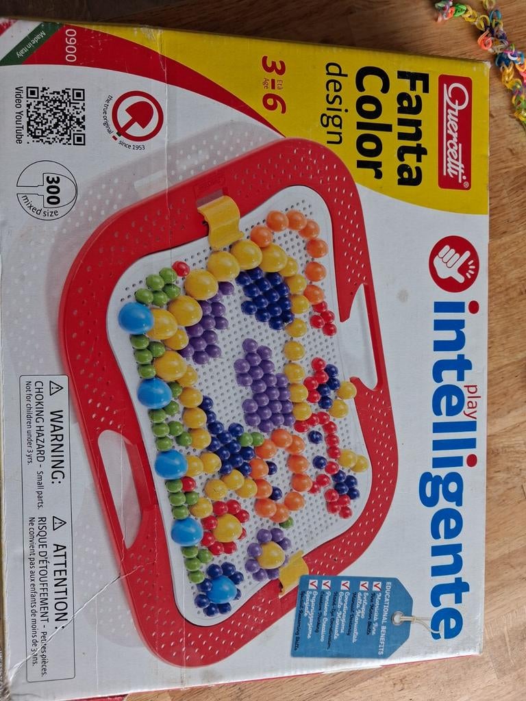 Quercetti Fanta Color Design Intelligent Steekmozaïek, Ophalen, Zo goed als nieuw, Puzzelen