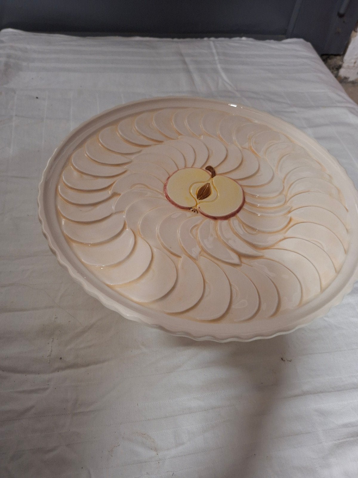 Taartschaal met Appel Decoratie, Ophalen of Verzenden, Overige stijlen, Schaal of Schalen
