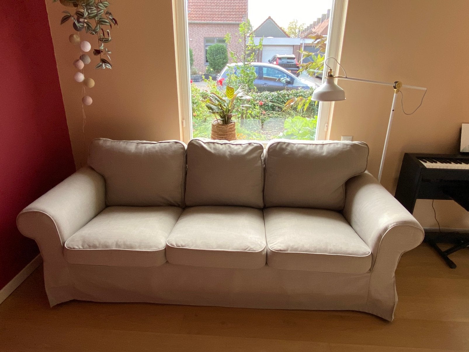 Ikea ektorp 3 zits bank, Ophalen, Gebruikt, Driepersoons, 75 tot 100 cm