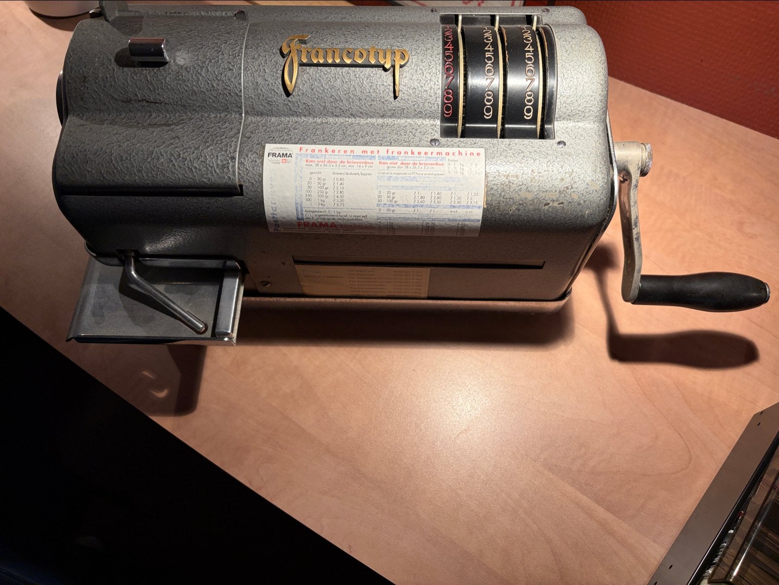 Vintage Francotyp Frankeermachine - Decoratief Item, Ophalen of Verzenden