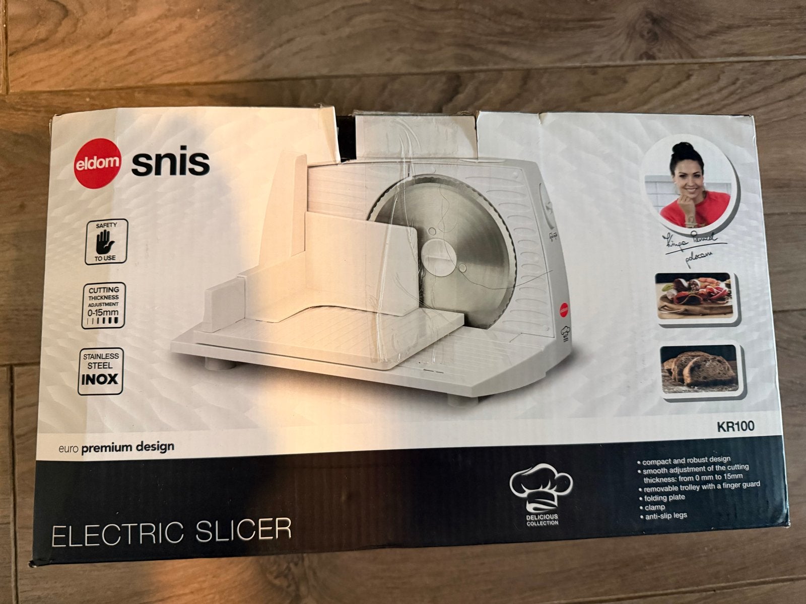 Eldom Snis KR100 Elektrische Broodsnijmachine Vleessnijder, Duitsland, Eldom, Info@eldom.de, Nieuw