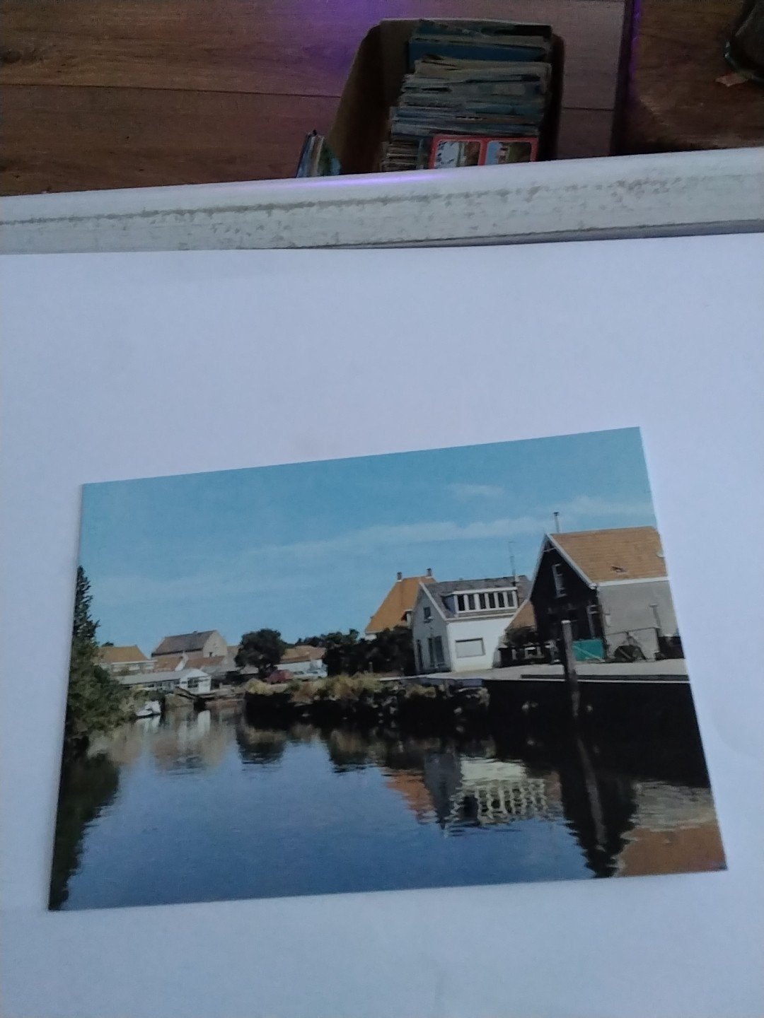 Oude ansichtkaart Spijkenisse Haven - Gelopen, Ophalen of Verzenden