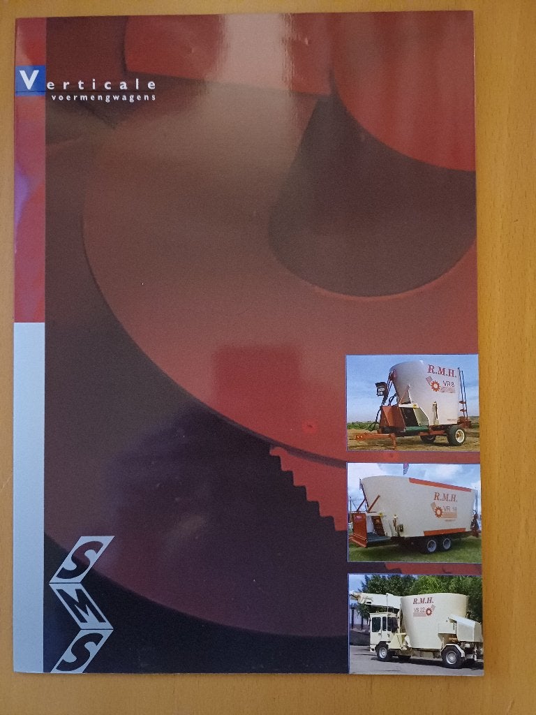 Folder R.M.H. verticale voermengwagens VR 4, 6, 8, 10, 12, Ophalen of Verzenden, Gelezen, Tractor en Landbouw