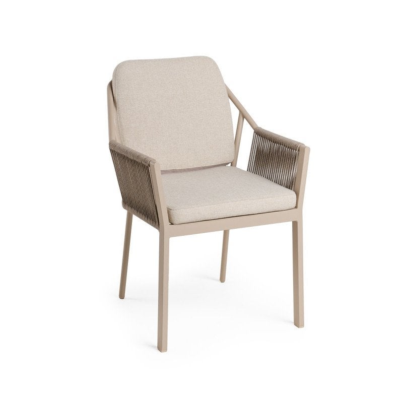 Liv dining stoel champagne Tierra Outdoor 6x, Tuin en Terras, Ophalen of Verzenden, Zo goed als nieuw