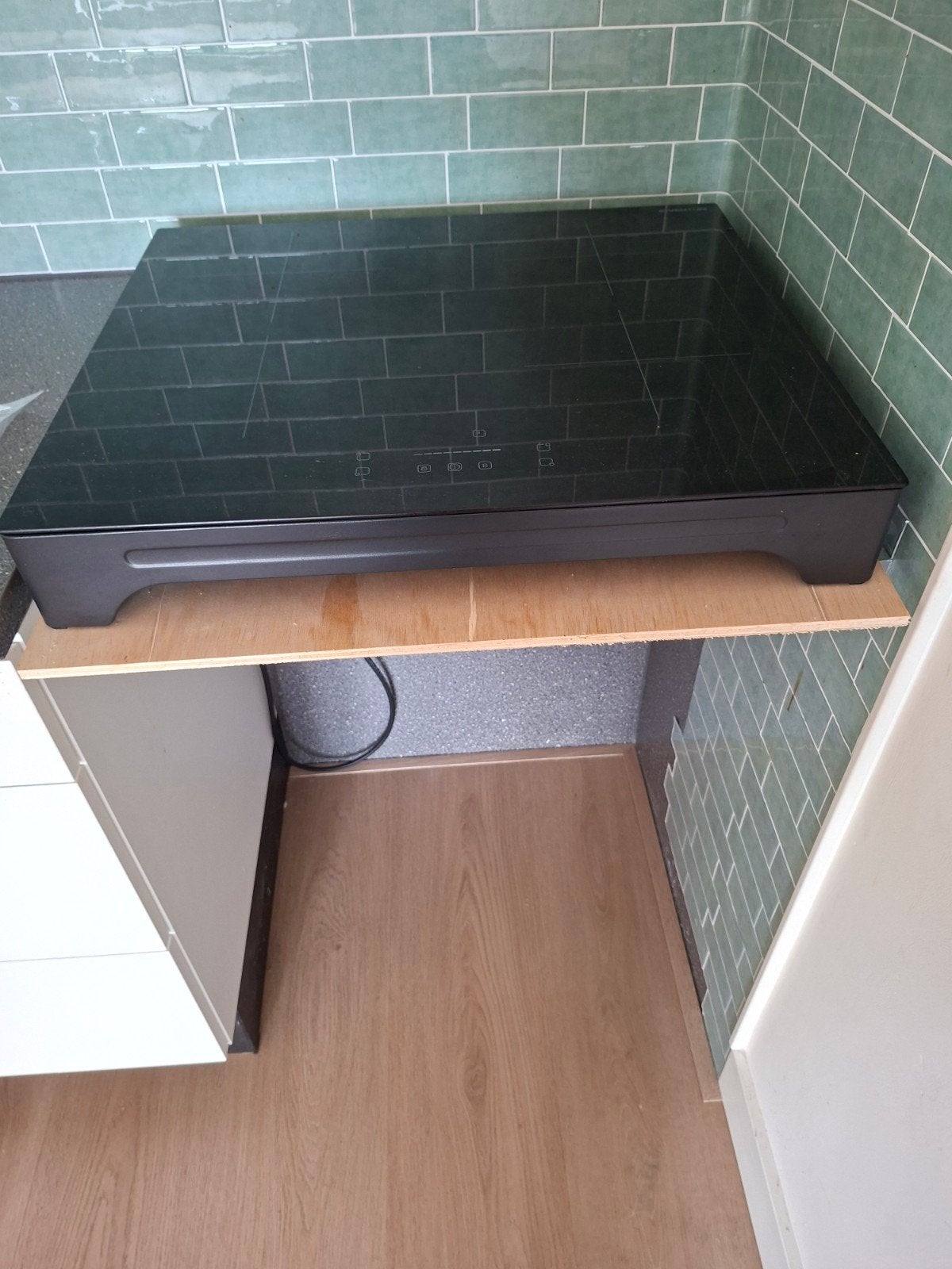 Inductiekookplaat Inventum, bijna NIEUW, Ophalen, 4 kookzones, Zo goed als nieuw, Inductie