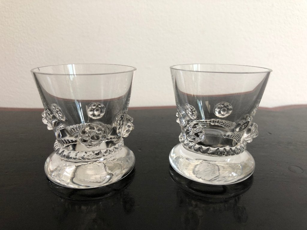 Theresienthal Bacchus set van twee likeur glaasjes, Ophalen of Verzenden