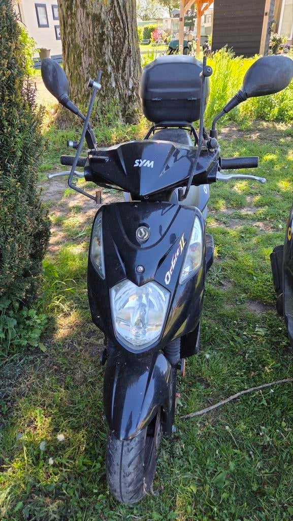 SYM Orbit II Scooter - Zwart/Blauw, Fietsen en Brommers, Scooters | SYM, Ophalen, Gebruikt, Maximaal 45 km/u, Benzine