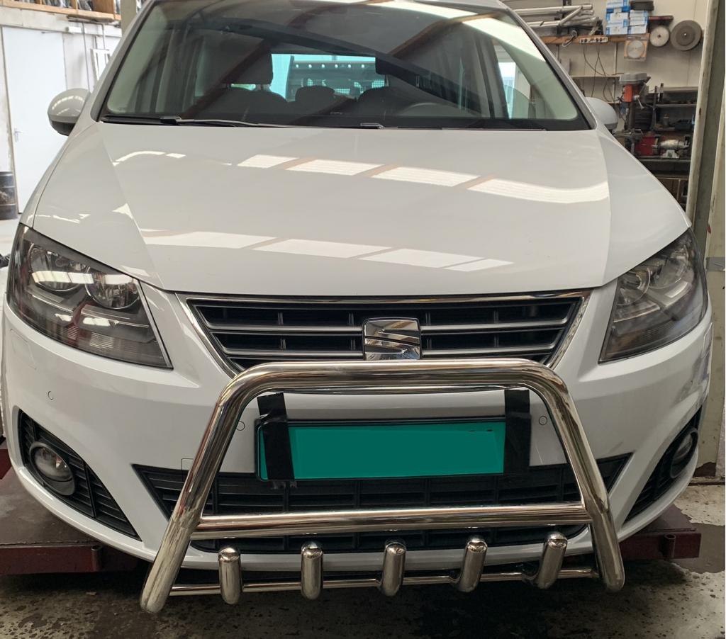 Seat Alhambra Pushbar Bullbar met carterbeschermer, Niet ingevuld, Niet ingevuld, Niet ingevuld