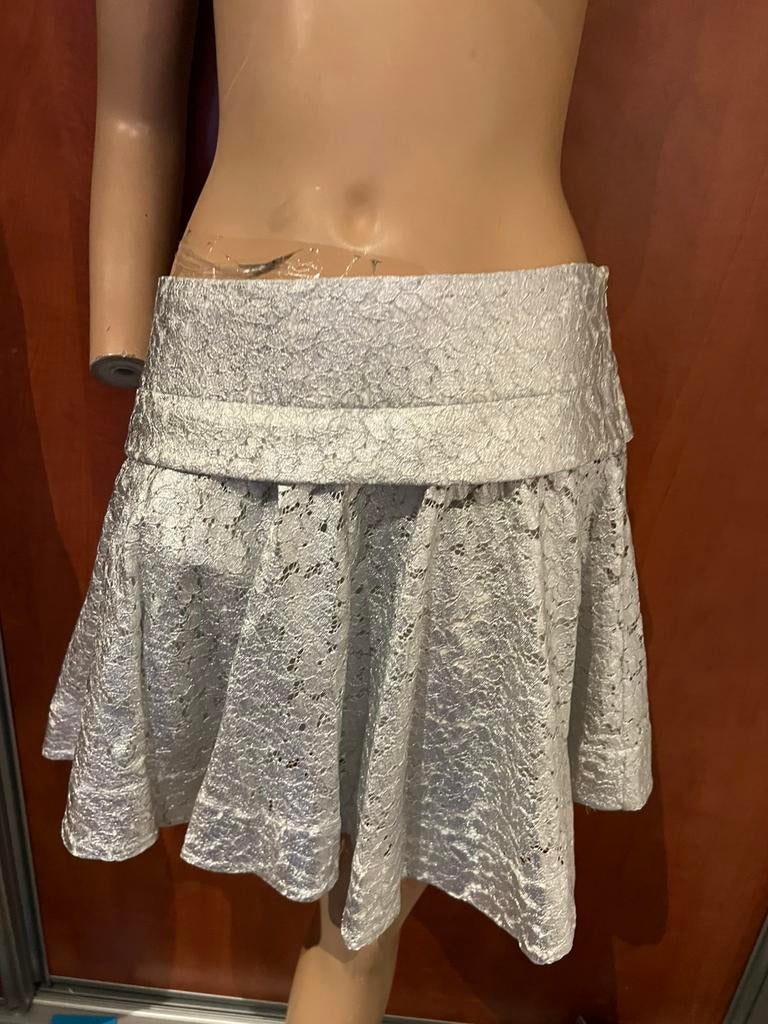 DKNY rok zilver maat 8 M origineel nieuw, Kleding | Dames, Rokken, Maat 38/40 (M), G, G, DKNY