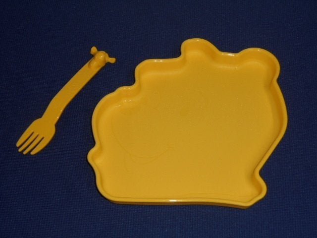 Tupperware Winnie The Pooh Bord en Bestek Vorkje, Ophalen of Verzenden, Nieuw, Overige typen