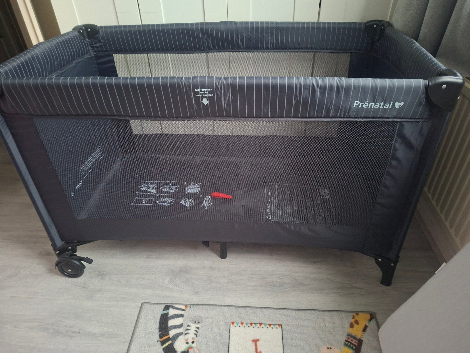 Prenatal Luxe Campingbedje met 2 Matrasjes en hoeslaken, Kinderen en Baby's, Ophalen, Zo goed als nieuw, Reisbedje
