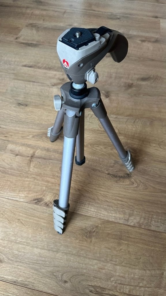 Manfrotto Compact MKC3-H02 Statief, Manfrotto, Statief, Ophalen of Verzenden, Gebruikt
