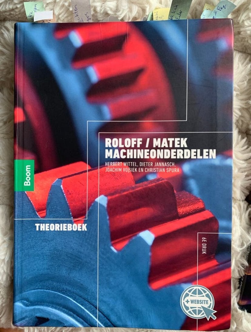 Roloff / Matek Machineonderdelen tabellen boek & theorieboek, Boeken, Techniek, Ophalen, Gelezen, Werktuigbouwkunde