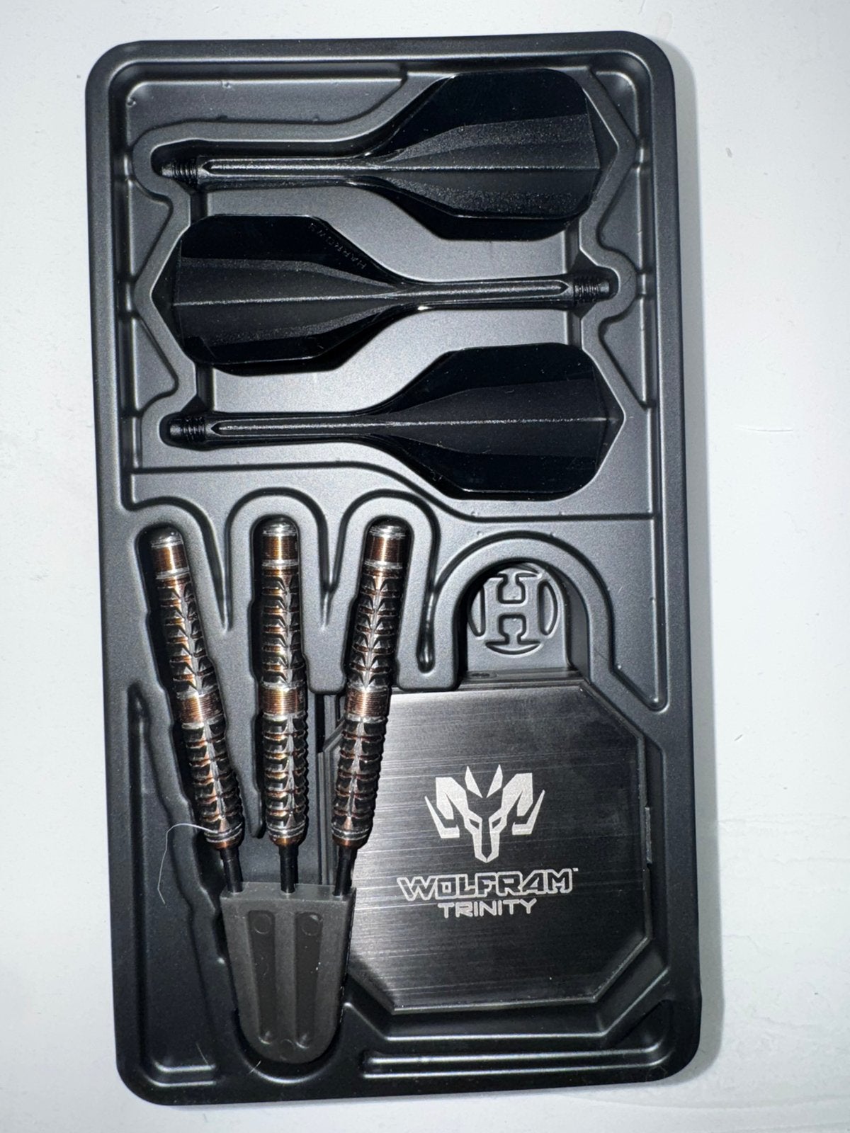 Harrows Wolfram trinity 97% tungsten, Sport en Fitness, Darts, Ophalen of Verzenden, Zo goed als nieuw, Pijlen