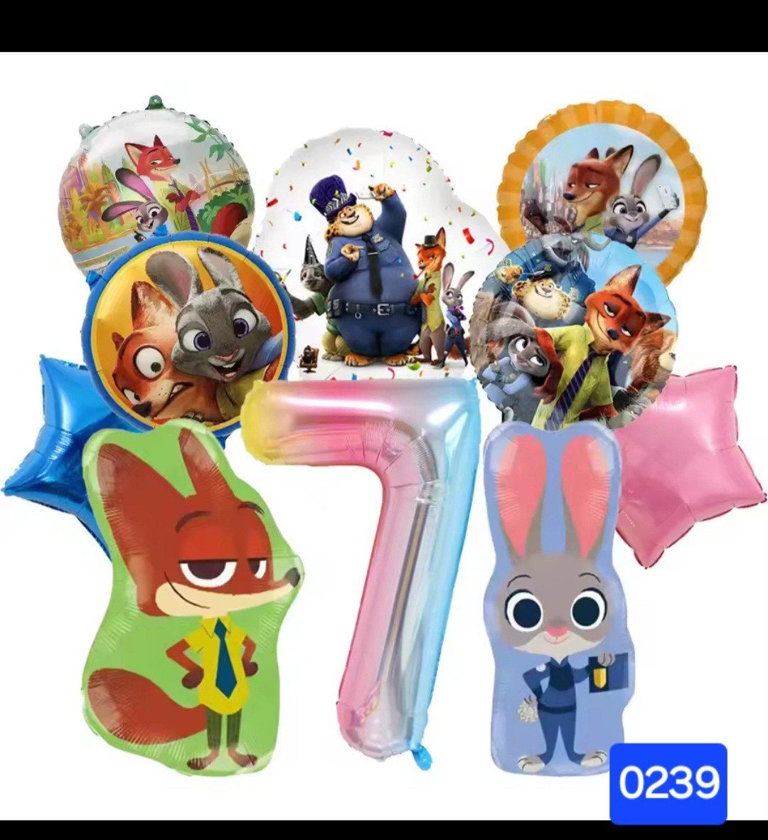 Zootropolis Zootopia Folieballonnen Set - Nieuw, Ophalen, Nieuw, Versiering, Verjaardag