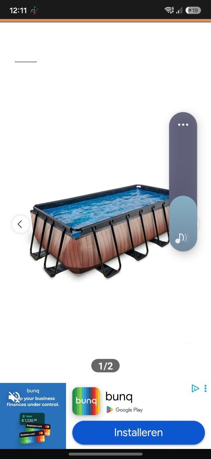 Groot zwembad met trap en klein schuurtje, Tuin en Terras, Gebruikt, 200 tot 300 cm, 80 tot 120 cm, Ophalen of Verzenden